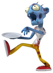 Fun zombie - 3D Illustration