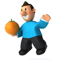 Fun casual man - 3D Illustration