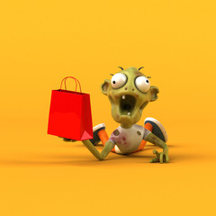 Fun zombie - 3D Illustration