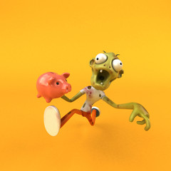 Fun zombie - 3D Illustration