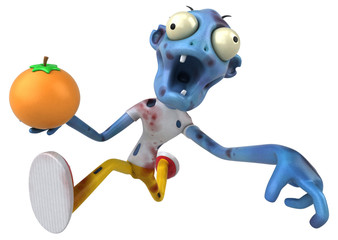 Fun zombie - 3D Illustration