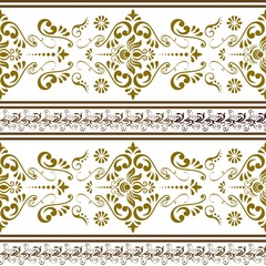 Vintage ornamental background, vector lace texture, seamless floral pattern