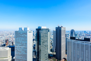 Obraz premium 東京の都市風景 Bright and clear in Shinjyuku, Tokyo