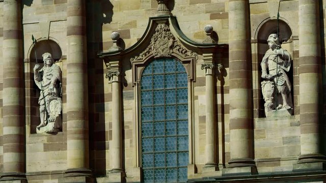 The Cathedral of St. Salvator in Fulda (Cathedral of Fulda) is the cathedral church of the Diocese of Fulda and the Holy Sepulcher of St. Boniface, Sep. 2017, Fulda, Germany