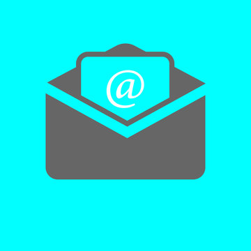 Outline email icon isolated on grey background. Open envelope pictogram. Line mail symbol for website design, mobile application, ui. Editable stroke. Vector illustration.