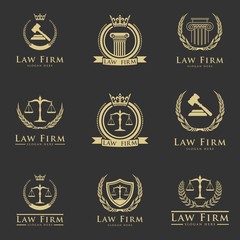 Luxury Letter Logo set, Luxury Logos template flourishes calligraphic elegant ornament lines. Business sign, identity for Restaurant, Royalty, Boutique, Hotel, Heraldic, Jewelry, Fashion etc