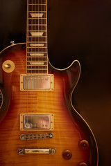 Photo of electric guitar with classic traditional form