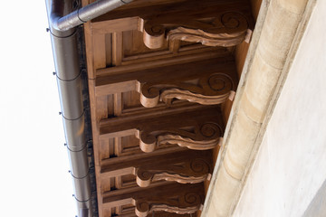 Carved roof fragment, Palazzo Vecchio, Florence, Italy.