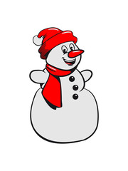 Schneemann pudelmütze lustig