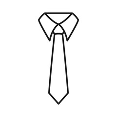 businessman tie icon, Tie Icon in trendy flat style 