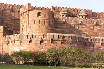 Red Agra Fort in Agra, India