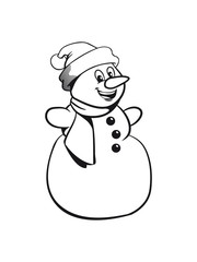 Schneemann pudelmütze lustig