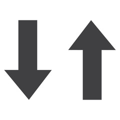 Fototapeta premium Up and down arrows