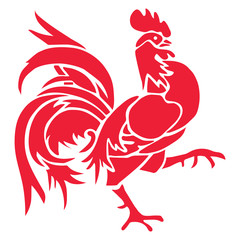 Walloon Brabant rooster - obrazy, fototapety, plakaty