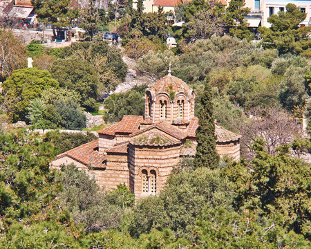 Holy Apostles byzantine church, Athens Greece