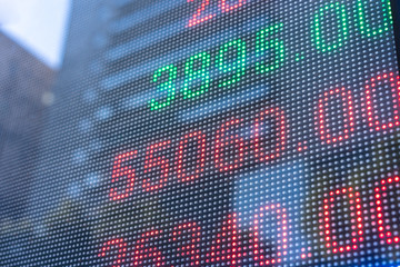 stock market display