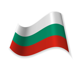 The Flag Of Bulgaria. Country on the black sea. Europe vector illustration.