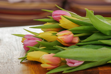 Fototapeta premium bouquet of tulips