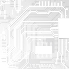 Vector circuit board illustration. Abstract technology.