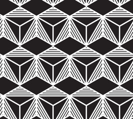 Vector abstract repeating classical background in black and whit