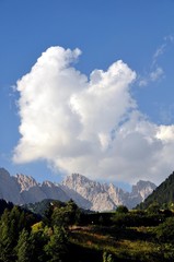 Fototapeta premium Wandern im Grödnertal