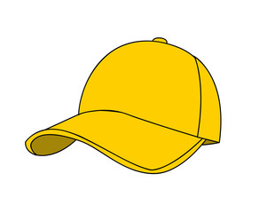 baseball cap vector illustration on white 