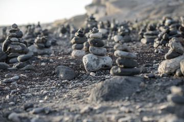 Tower made of gray stones