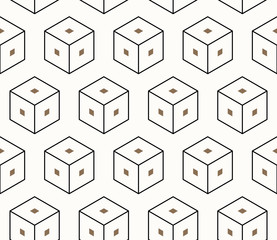 Vector seamless geometric pattern. Classic Chinese ancient fully editable ornament