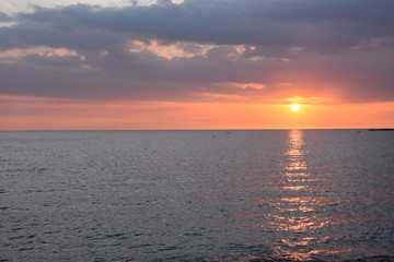 Coucher de soleil tropical