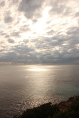 Obraz premium godrays on a sea