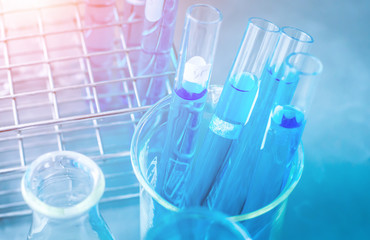 scientist research chemistry at science lab