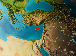 Orbit view of Cyprus