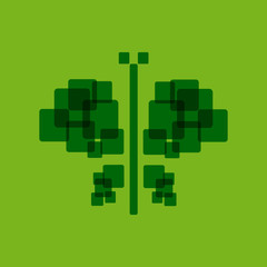 Vector logo digital butterfly
