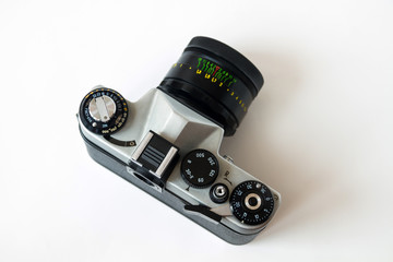 Film camera top view