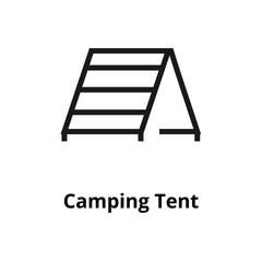 Camping Tent Line Icon