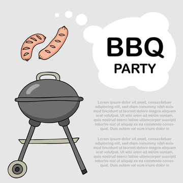 Background for a barbecue party.