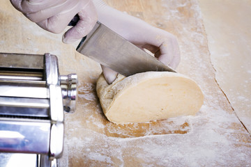 Fresh pasta manual production