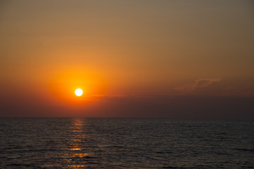Sunset on the Black sea