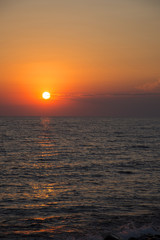 Sunset on the Black sea