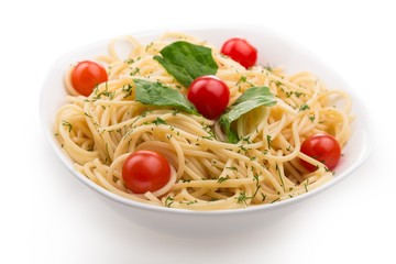 Spaghetti with Cherry Tomatoes