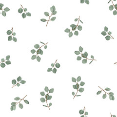 Floral seamless pattern. Plant texture for fabric, wrapping, wallpaper and paper.