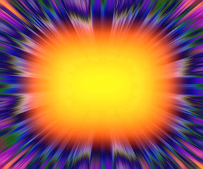 Colourful starburst explosion background