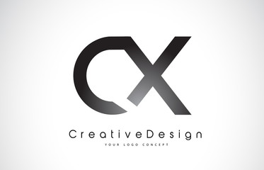 Obraz premium CX C X Letter Logo Design. Creative Icon Modern Letters Vector Logo.