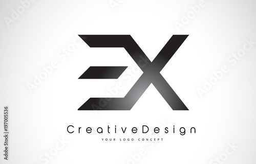 Ex E X Letter Logo Design Creative Icon Modern Letters Vector Logo Wall Mural Twindesigner