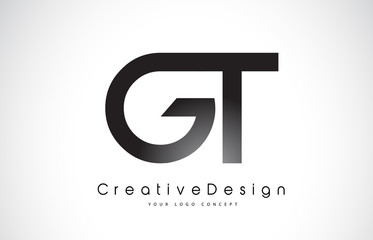 GT G T Letter Logo Design. Creative Icon Modern Letters Vector Logo.
