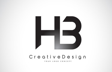 HB H B Letter Logo Design. Creative Icon Modern Letters Vector Logo.