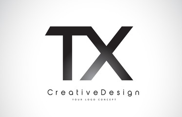 TX T X Letter Logo Design. Creative Icon Modern Letters Vector Logo.