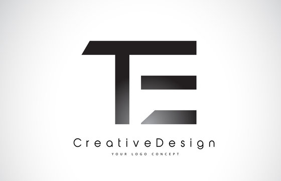 TE T E Letter Logo Design. Creative Icon Modern Letters Vector Logo.