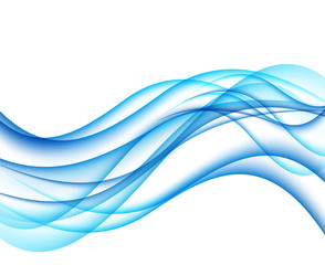 Abstract blue wave background