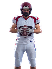 American Football Player isolated on white © .shock